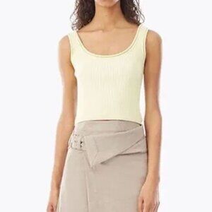 3.1 Philip Lim Yellow "Ribbed Stretch Wool Tank" Size Small